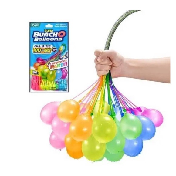 3 ZURU Bunch O Balloons Tropical Party Rapid-Filling Self-Sealing Water Balloons - Picture 1 of 4